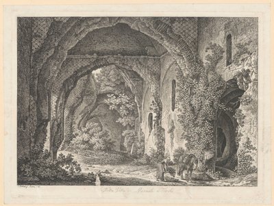 Landskap - I Maecenas villa i Tivoli av Johann Christian Reinhart