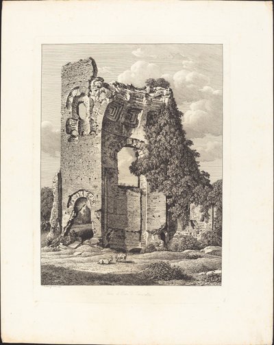 Nära Circus of Caracalla av Johann Christian Reinhart