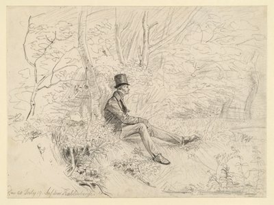 Vilande herre i skogen på Kahlenberg av Johann Christoph Erhard