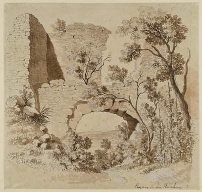 Ingång till Heimburgruinen av Johann Christoph Erhard