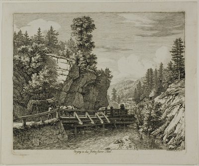 Ingång till Guttensteinerdalen av Johann Christoph Erhard
