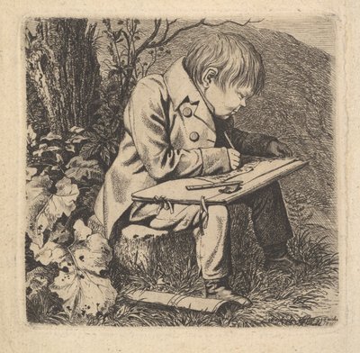 Konstnären Hoffman av Johann Christoph Erhard