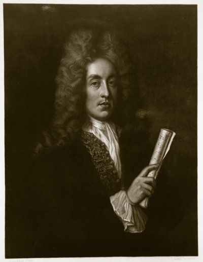 Porträtt av Henry Purcell (1659-95) graverad av George J. Zobel (1810-81) av Johann Closterman