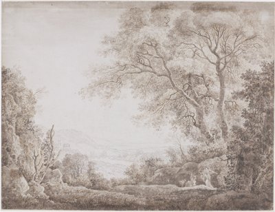 Italienskt landskap av Johann Conrad Steiner (possibly)