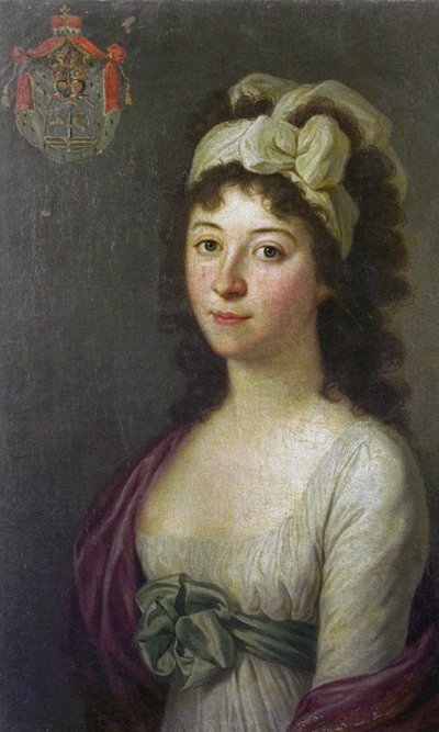 Grevinnan Anna Luisa Barbara Babette Odescalchi 1778-1813, född Keglevich de Buzin. av Johann Daniel Donat