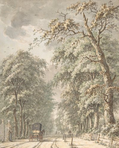 Amstelveen Road från Amsterdam mot Amstelveen, mitten av 1700-talet och slutet av 1700-talet. av Johann Edler Goll van Franckenstein