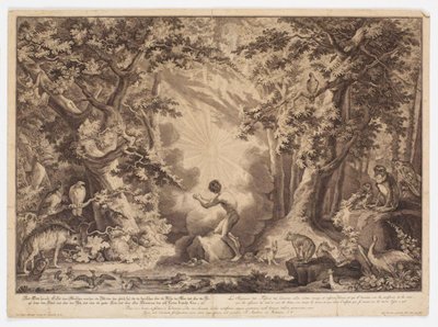 Adams skapelse av Johann Elias Ridinger