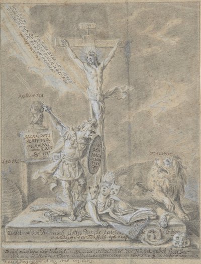Allegori över kristna dygder, 1746. av Johann Elias Ridinger