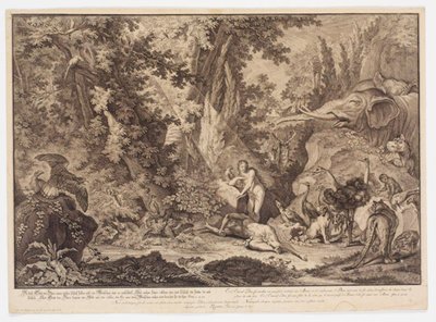 Evas skapelse av Johann Elias Ridinger