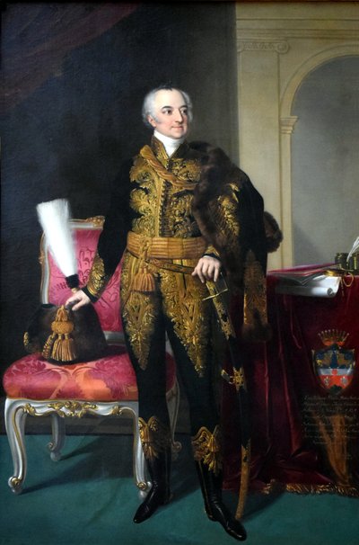 Porträtt av baron János Malonyay av Johann Ender