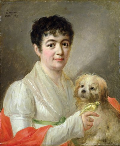 Portræt af en ukendt kvinde, 1809 swed av Johann Ernst Heinsius