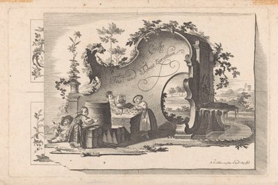 Kaffe- och theehuis Caffe The and Tobacco Selection (serietitel på objekt) av Johann Esaias Nilson