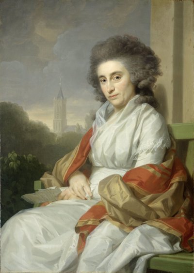 Porträtt av Cornelia Rijdenius, hustru till Johannes Lublink II av Johann Friedrich August Tischbein