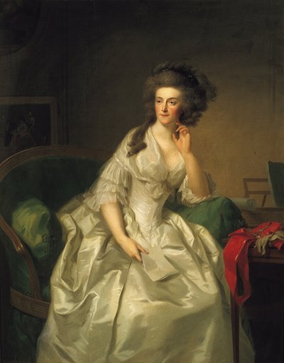 Porträtt av prinsessan Frederika Sophia Wilhelmina (1751-1820) av Johann Friedrich August Tischbein