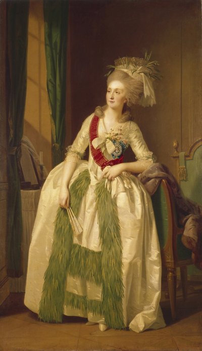 Porträtt av prinsessorna Natalya Vladimirovna Saltykova, 1780-talet av Johann Friedrich August Tischbein