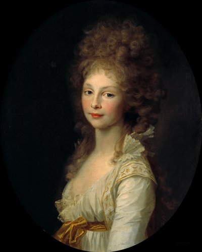 Prinsessan Frederica Charlotte av Preussen 1767-1820, 1797-1798. av Johann Friedrich August Tischbein