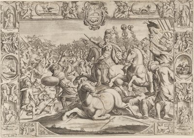 Allegori om Urban VIII, påve (Maffeo Barberini 1623-1644) av Johann Friedrich Greuter