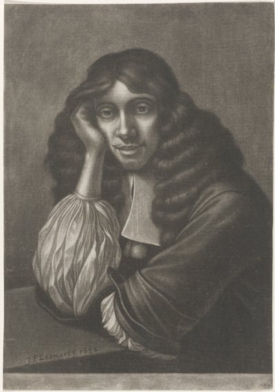 Porträttskog som skrattar brunt av Johann Friedrich Leonard