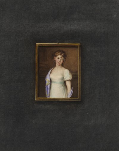 Portrait of an unknown young woman  av Johann Friedrich Leybold