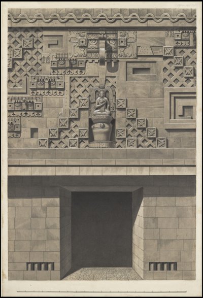 En samling av Waldecks originalkonstverk från Mesoamerika, ruta 17 av 22 av Johann Friedrich Maximilian von Waldeck