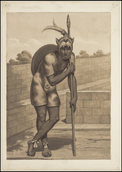 En samling av Waldecks originalkonstverk från Mesoamerika, ruta 3 av 22 av Johann Friedrich Maximilian von Waldeck
