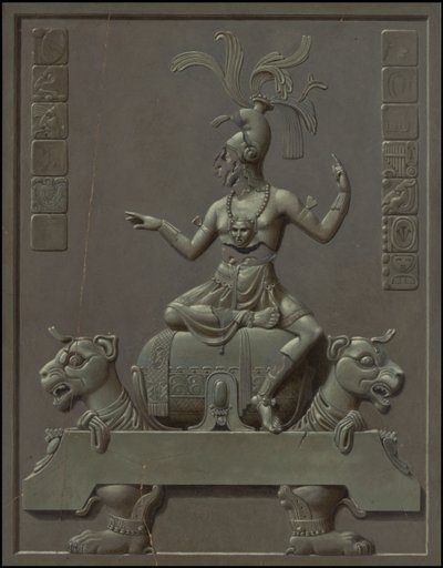 En samling av Waldecks originalkonstverk från Mesoamerika, ruta 7 av 22 av Johann Friedrich Maximilian von Waldeck