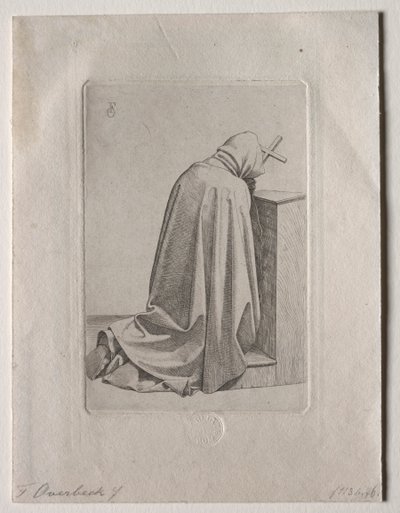 En bedjande munk av Johann Friedrich Overbeck
