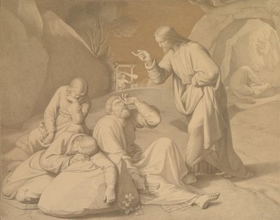 Kristus i Getsemane trädgård, 1848. av Johann Friedrich Overbeck