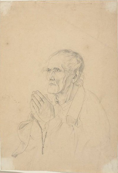 Gammal man ber av Johann Friedrich Overbeck