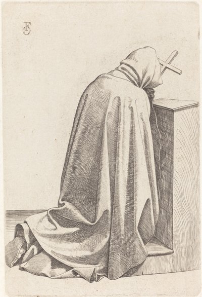 Bedande munk av Johann Friedrich Overbeck