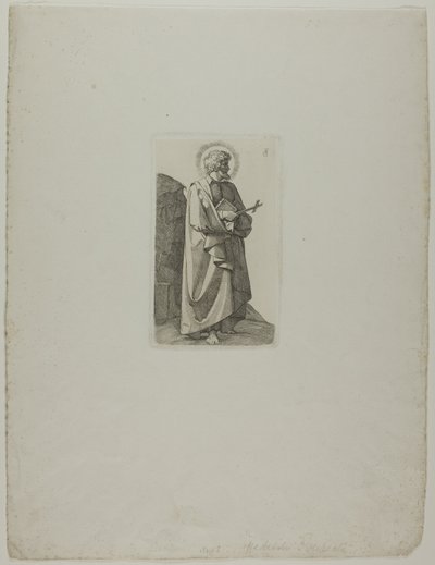 Sankt Philipp Neri med kors och bok av Johann Friedrich Overbeck