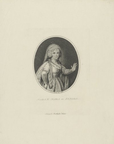 Gertrud Elisabeth Mara, född Schmeling 1749-1833 som Armida, 1801. av Johann Friedrich Schröter