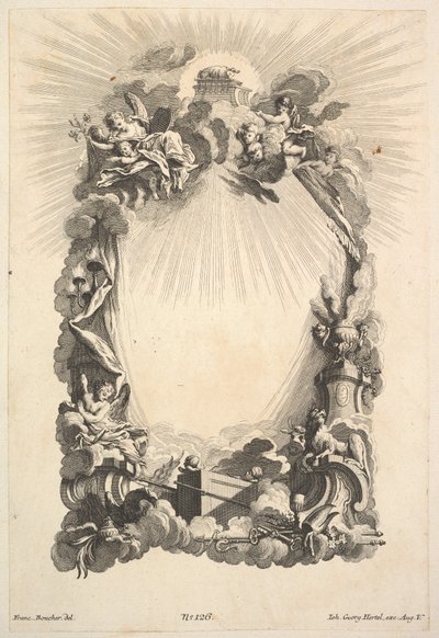 Förbundets ark, från Book of Cartouches, mitten av 1700-talet. av Johann Georg Hertel