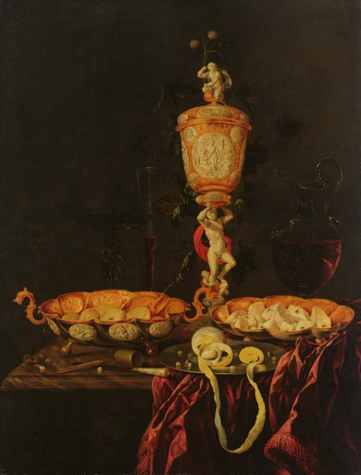 Stilleben med en bägare, 1676 av Johann Georg Hinz