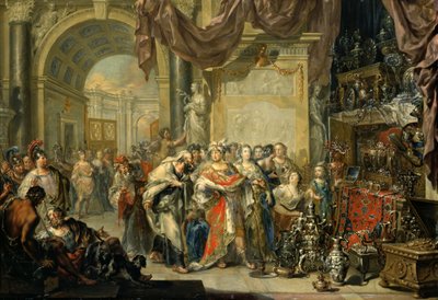 Croesus och Solon av Johann Georg Platzer