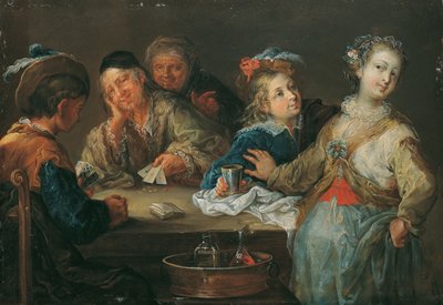 kortspelare (ess är trumf) av Johann Georg Platzer