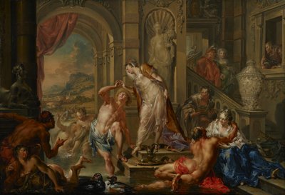 Årstidernas nöjen: Sommar, ca 1730 (olja på koppar) av Johann Georg Platzer
