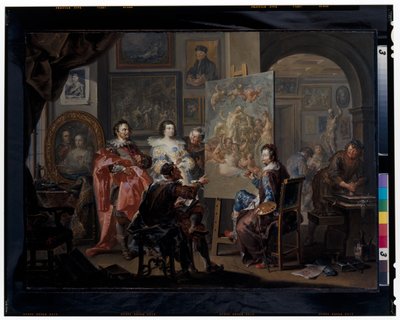 Målarens ateljé av Johann Georg Platzer