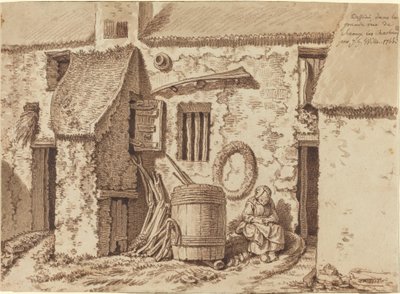 Ett rustikt hus i Grand Rue i Sceaux-Les-Chartreux av Johann Georg Wille