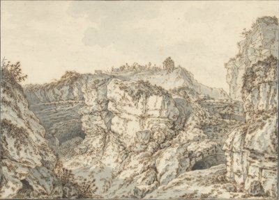 Stenig berghäll på Montmartre av Johann Georg Wille