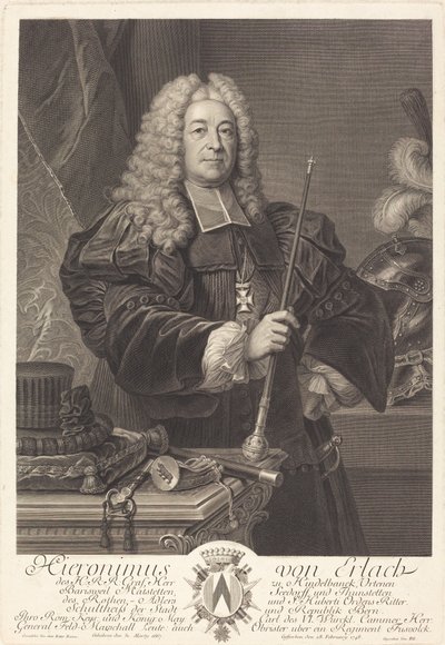 John av Erlach av Johann Georg Wille after Carlo Francesco Rusca, Cavalier