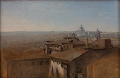 Utsikt över Peterskyrkan från Villa Malta av Johann Georg von Dillis