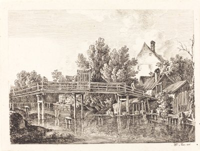 Den lilla Isar-spången av Johann Georg von Dillis