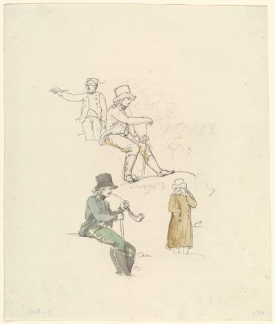 Figurstudier, 1801. av Johann Georg von Dillis