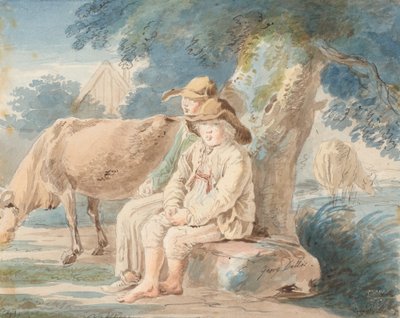 Pojkar under ett träd av Johann Georg von Dillis