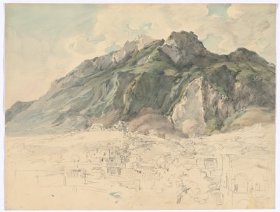 Monte Epomeo på Ischia av Johann Georg von Dillis