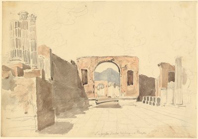 Pompeji av Johann Georg von Dillis