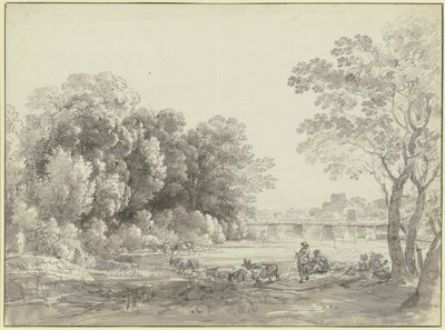 Praterön i München av Johann Georg von Dillis
