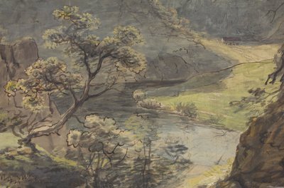 Landskap vid floden av Johann Georg von Dillis