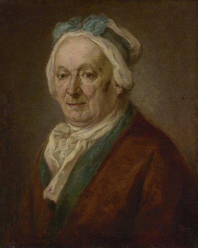 Porträtt av en man med sömnhuvud av Johann Georg von Edlinger